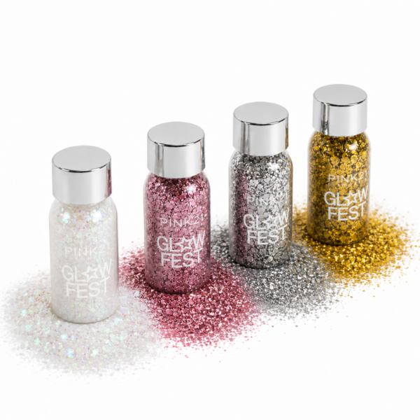 Pink 21 Glow Fest Multi Colors Glitter - CS6230 - Box 12 Un