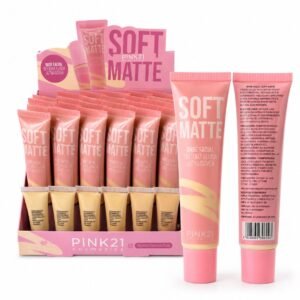 57665040b60ed9e9dd45f0edd602ed8c-1.jpg Pink 21 Base Facial Soft Matte - CS5673 - Box 24 Un