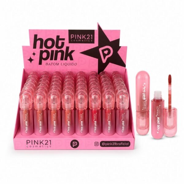Pink 21 Hot Pink Batom Líquido CS7051 Box 48 Un