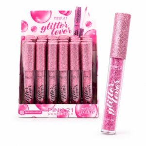 678d273b4b0eccf4405f17a395712667.jpg Pink 21 Lip Gloss Glitter Lover - CS3648 - Box 24 Un