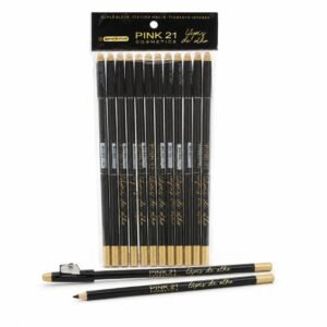 68f67f413a2d56cb0071ab6d7b1bfae6-1.jpg Pink 21 Lápis para Olhos Super Black - CS3531 - Box 12 Un