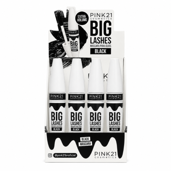 6f8614efdb29fcaa4b27c2dafdcbfc6f.png Pink 21 Máscara para Cílios Big Lashes Black - CS5566 - Box 12 Un