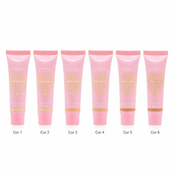 Pink 21 Base Líquida Cover Glow - CS5386 - Box 24 Un