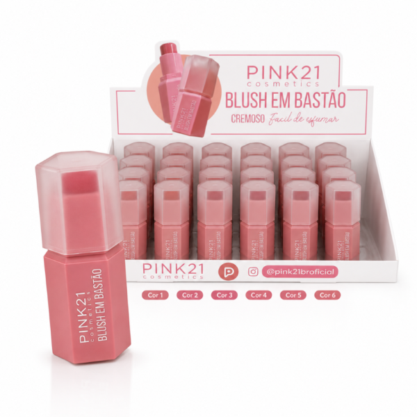 Pink 21 Blush em Bastão - CS5972 - Box 24 Un