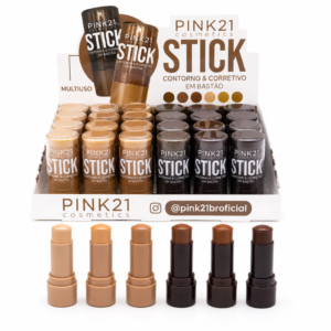 7bf029509071fd02935374aba204dad2.png Pink 21 Contorno e Corretivo Stick Multiuso - CS5666 - Box 24 Un