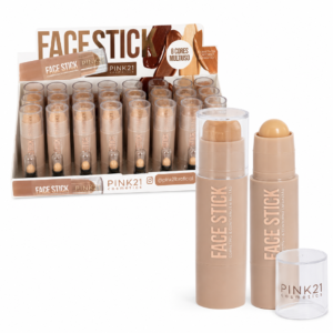 7d7207f06335b57b20539f1c5a903b97.png Pink 21 Face Stick Corretivo, Contorno e Base em Bastão - CS6368 - Box 24 Un
