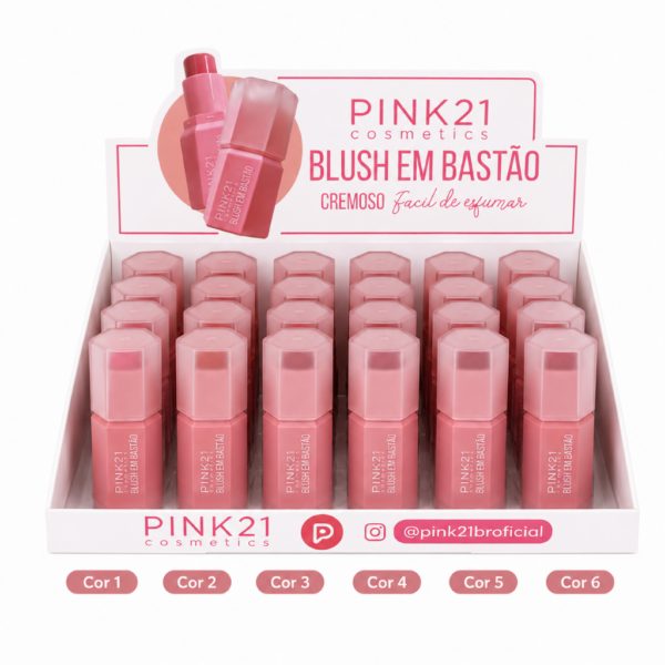 Pink 21 Blush em Bastão - CS5972 - Box 24 Un