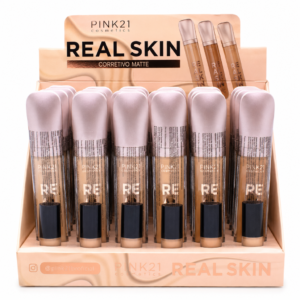 8a218f0419c0245c47cd1e7c92e8103f.png Pink 21 Corretivo Real Skin Tons Claros e Médios - CS4817 - Box 24 Un