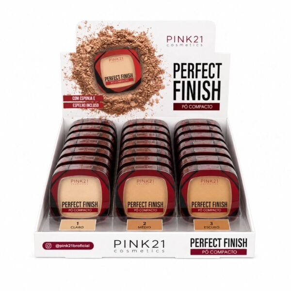 Pink 21 Perfect Finish Pó Compacto - CS4719 - Box A 24 Un
