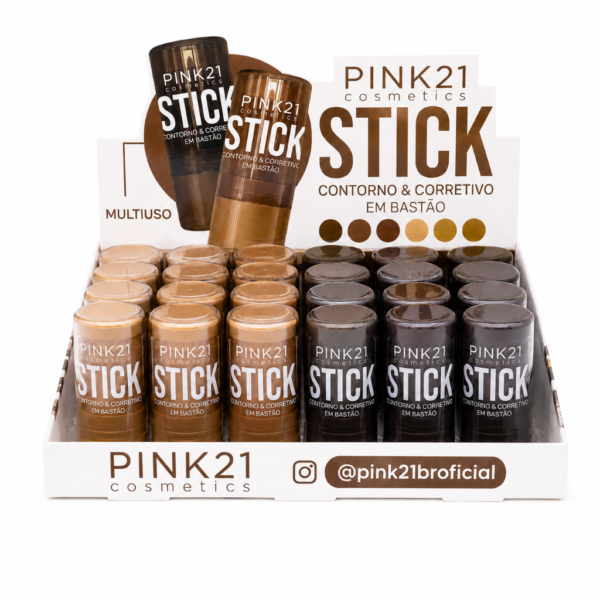 Pink 21 Contorno e Corretivo Stick Multiuso - CS5666 - Box 24 Un