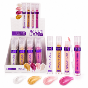 8f39c2ebfe3333c98894fa44e52e8bdf.png Pink 21 Lip Gloss Multi Use - CS5289 - Box 24 Un