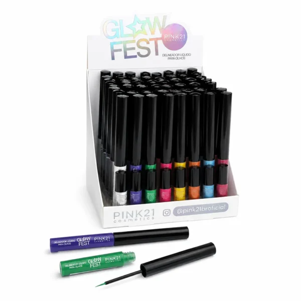 Pink 21 Glow Fest Delineador Líquido para Olhos - CS6614 - Box 48 Un