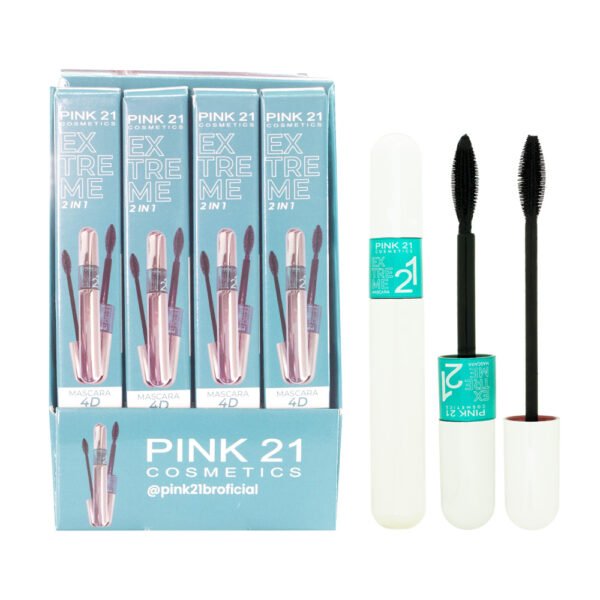 Pink 21 Máscara de Cílios 2 em 1 Extreme 4D - CS3550 - Box 12 Un