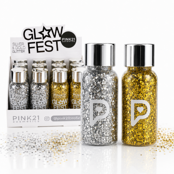 Pink 21 Glow Fest Glitter - CS6229 - Box 12 Un