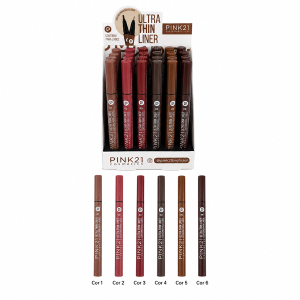 Pink 21 Contorno para Lábios Ultra Thin Liner - CS5880 - Box 24 Un
