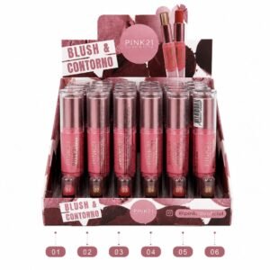 ac99ba2a7483c9526e9c3770d7792e9f-1.jpg Pink 21 Blush & Contorno em Bastão - CS5406 - Box 24 Un