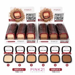 ad403bda7f357d6d708ba7b6d228a8b6-1.jpg Pink 21 Perfect Finish Pó Compacto - CS4719 - Box A 24 Un