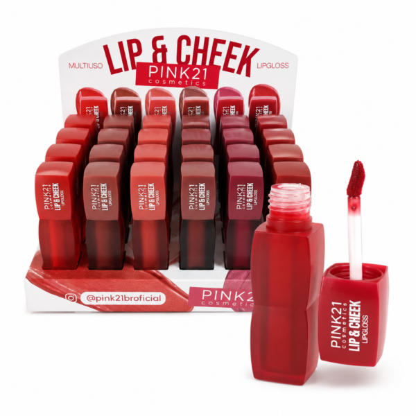 Pink 21 Lip & Cheek Lipgloss - CS6164 - Box 24 Un