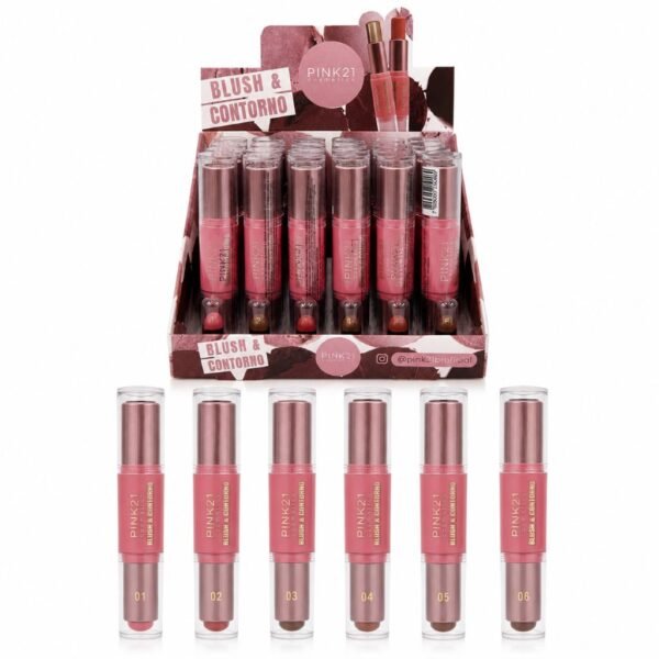 Pink 21 Blush & Contorno em Bastão - CS5406 - Box 24 Un