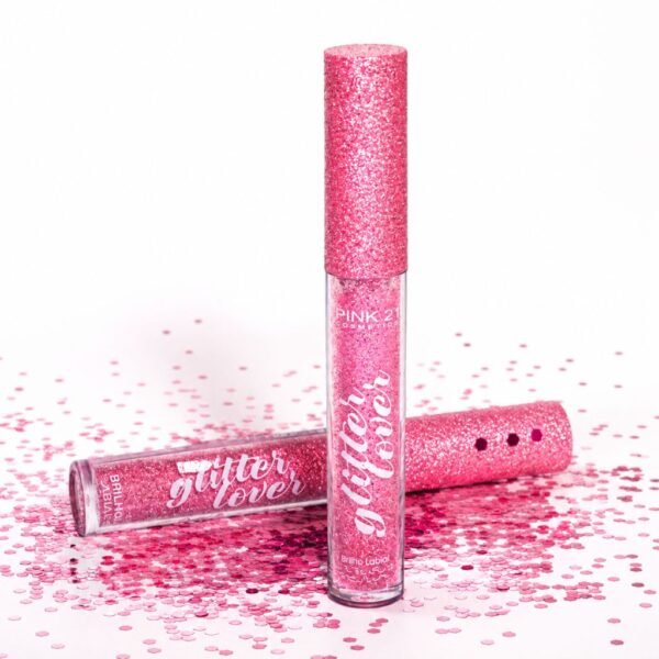 Pink 21 Lip Gloss Glitter Lover - CS3648 - Box 24 Un