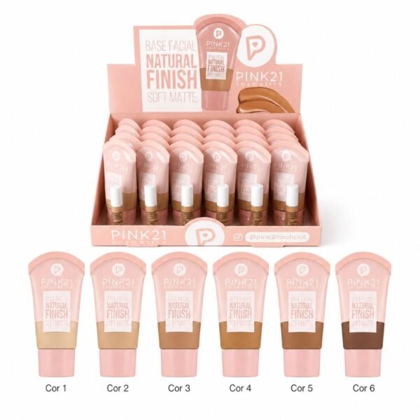 Pink 21 Base Facial Natural Finish Soft Matte - CS6622 - Box 24 Un
