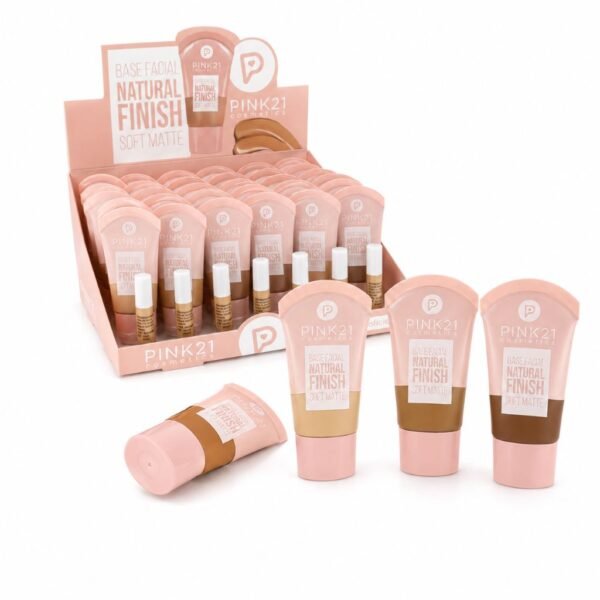 Pink 21 Base Facial Natural Finish Soft Matte - CS6622 - Box 24 Un
