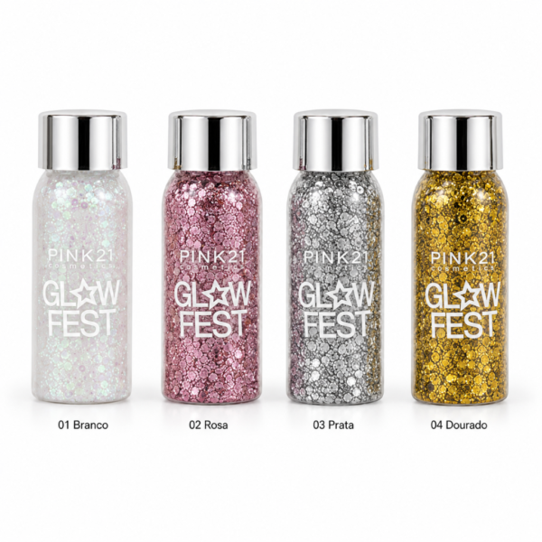 Pink 21 Glow Fest Multi Colors Glitter - CS6230 - Box 12 Un