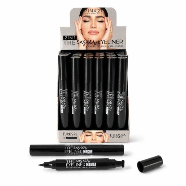 Pink 21 Caneta Delineadora com Carimbo The Easy Eyeliner - CS3763 - Box 24 Un