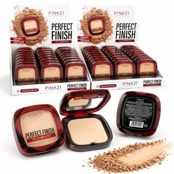Pink 21 Perfect Finish Pó Compacto - CS4719 - Box B 24 Un