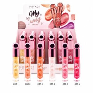 da00cbbbf9b116cf7521e2a7928ae585.jpg Pink 21 Lip Gloss My Way Glitter - CS4840 - Box 24 Un