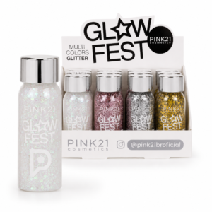 da6fae6c741b6d0f238a474b65c58598.png Pink 21 Glow Fest Multi Colors Glitter - CS6230 - Box 12 Un