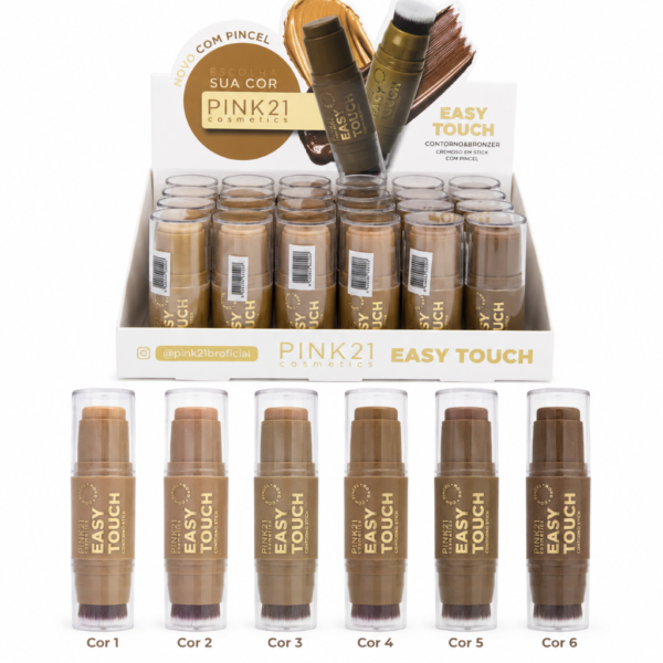 Pink 21 Contorno e Bronze Stick Easy Touch - CS5259 - Box 24 Un