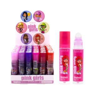 e6f41d4e2b5c5b07138620a4c5a29bae.jpg Pink 21 Brilho Labial Pink Girl - CS4410 - Box 36 Un