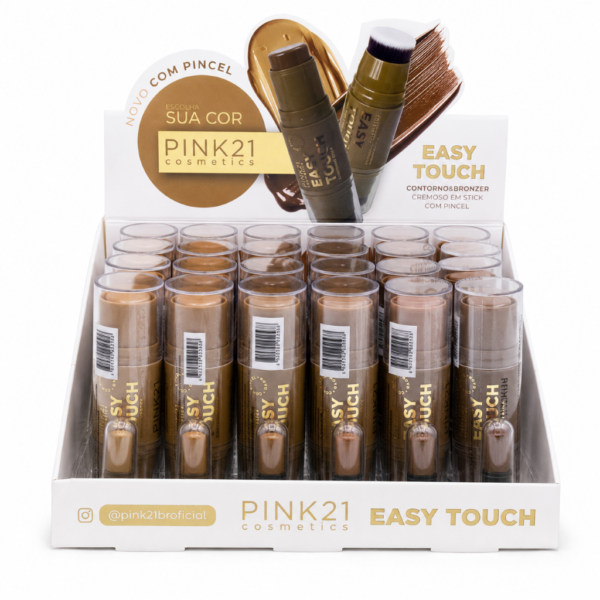 Pink 21 Contorno e Bronze Stick Easy Touch - CS5259 - Box 24 Un
