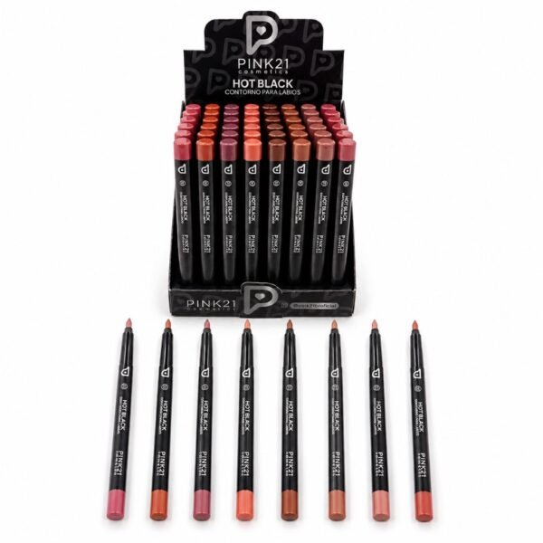 Pink 21 Hot Black Contorno para Lábios - CS6579 - Box 48 Un