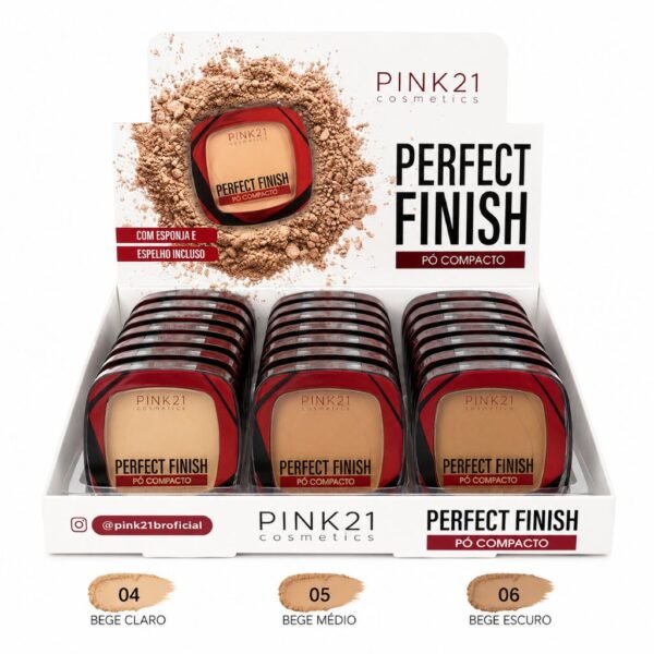 Pink 21 Perfect Finish Pó Compacto - CS4719 - Box A 24 Un