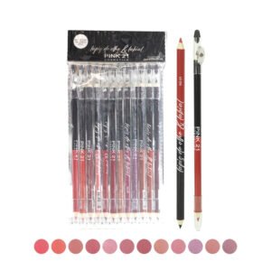 f402358fba58a45671c60e8b53e3be30.jpg Pink 21 Lápis Duo Olho e Contorno Labial - CS3532 - Kit 12 Un