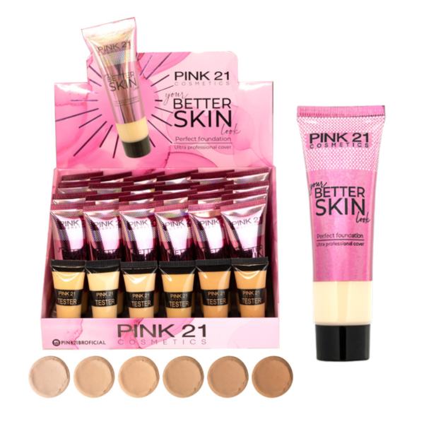 f4b501b4eca1dfefcf802621b553df1c.png Pink 21 Base Líquida Your Better Skin - CS3492 - Box 24 Un