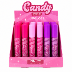 fad3c852848102a08e8fc0249096a2c8.png Pink 21 Lipgloss Candy - CS5942 - Box 24 Un