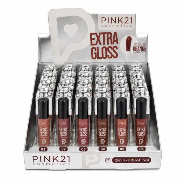 fbb79e73e35e2c145388fea906cdeffa.jpg Pink 21 Extra Gloss Lip Gloss - CS6678 - Box 24 Un
