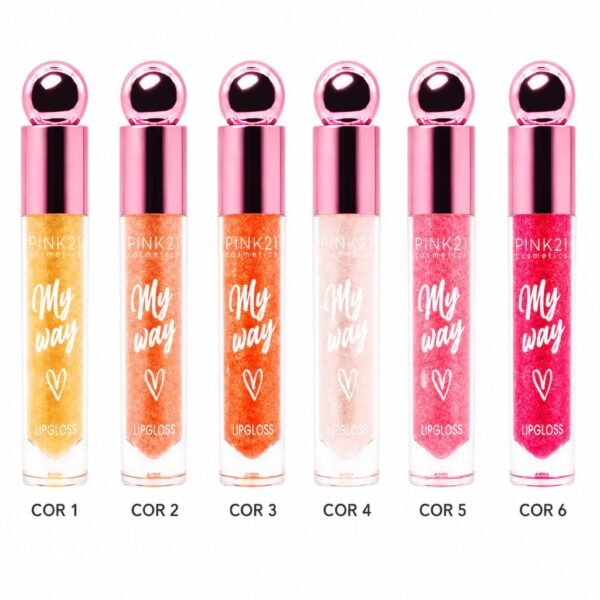 Pink 21 Lip Gloss My Way Glitter - CS4840 - Box 24 Un