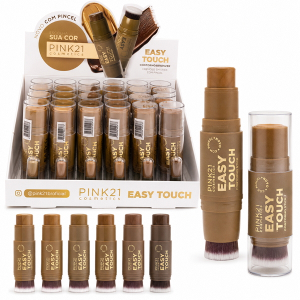 Pink 21 Contorno e Bronze Stick Easy Touch - CS5259 - Box 24 Un