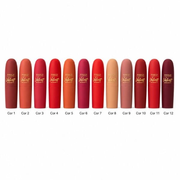 Pink 21 Batom Matte Velvet - CS3439 - Box 60 Un