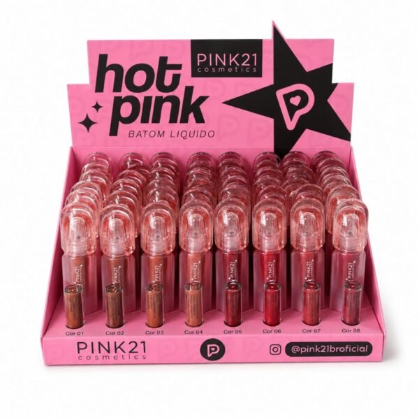 Pink 21 Hot Pink Batom Líquido CS7051 Box 48 Un