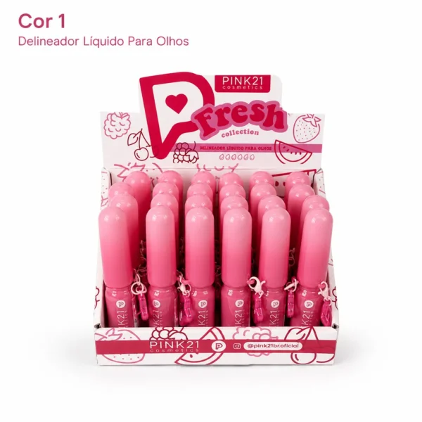 Pink 21 Fresh Delineador Líquido Para Olhos - CS7012 - Box 24 Un