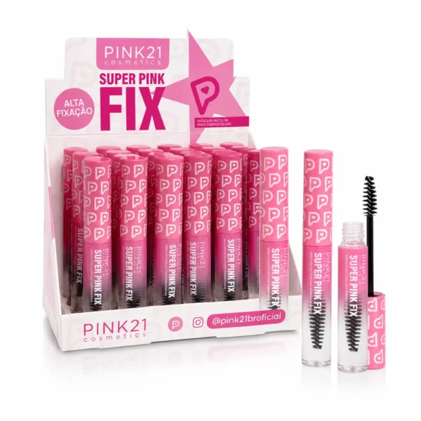11f1e1e87b4135d09373b65ddee6b30e.webp Pink 21 Super Pink Fix Máscara Incolor Para Sobrancelhas - CS7097 - Box 24 Un