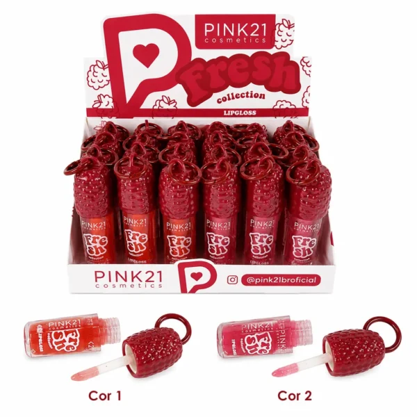 Pink 21 Fresh Lip Gloss - CS7098 - Box 24 Un