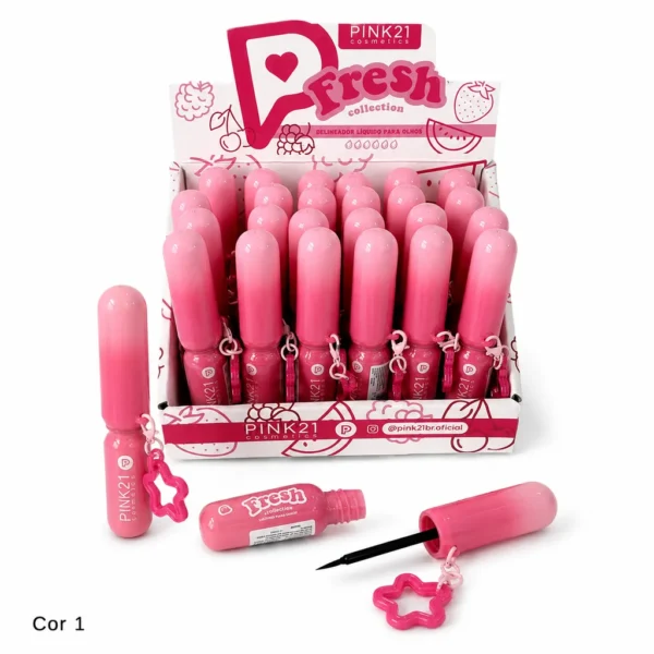 Pink 21 Fresh Delineador Líquido Para Olhos - CS7012 - Box 24 Un