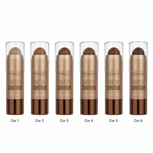 4cd9d432d76f21ab265bfbd631431e0d.webp Pink 21 Match Contour Stick Contorno em Bastão - CS6890 - Box 24 Un