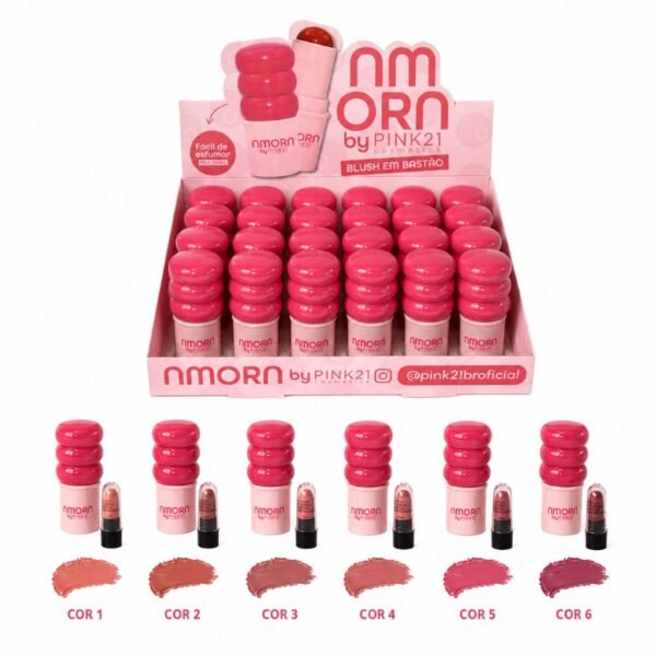 Pink 21 Amora Blush em Bastão - CS6544 - Box 24 Un